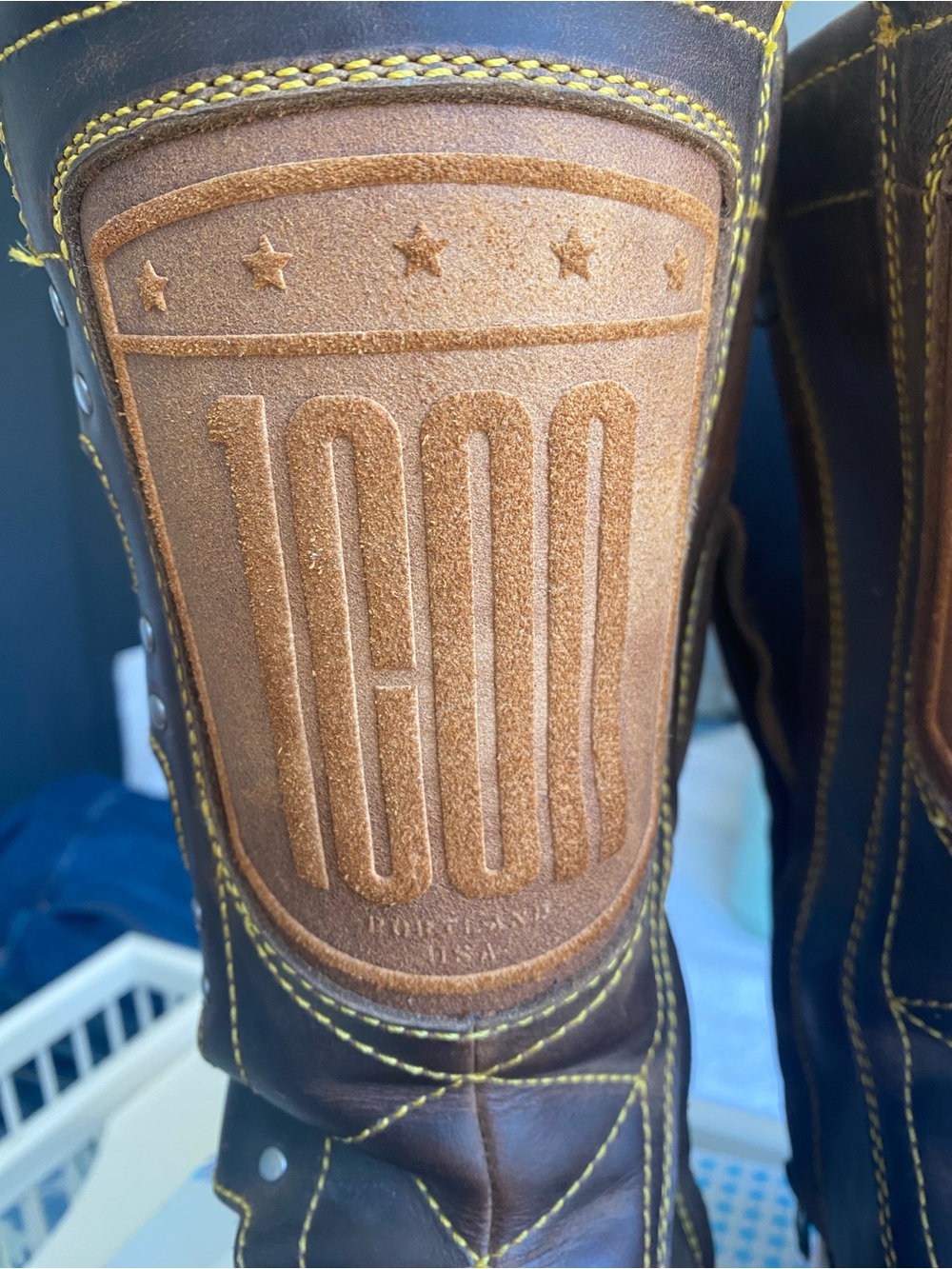 Icon 1000 Elsinore Oiled 
Brown Leather Motorcycle Boots
Buckle Rugged Biker 8.5 - Picture 12 of 17